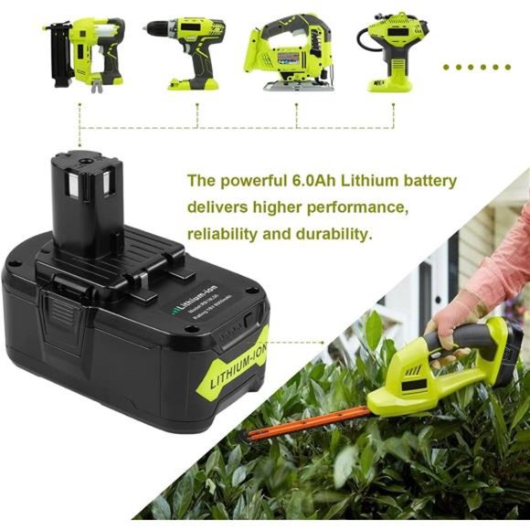 Ryobi 18 Volt Battery Lithium for Ryobi ONE+ Cordless Drill Tool (1Pack) - Picture 6 of 7